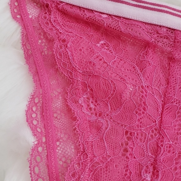 SAM EDELMAN Pink Scallop Lace Tanga - Picture 6 of 7